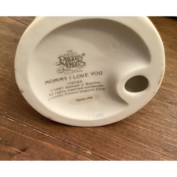 1987 Precious Moments, Mommy I Love You, 112143 Figurine Girl Child - Picture 7 of 9